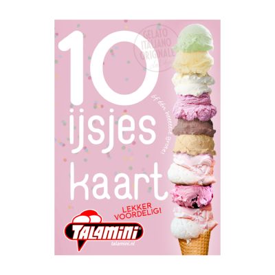 IJs Cadeaubon: 10 IJsjeskaart
